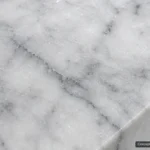 Bianco Carrara detail reference concept visualization; not current inventory or a selected lot.