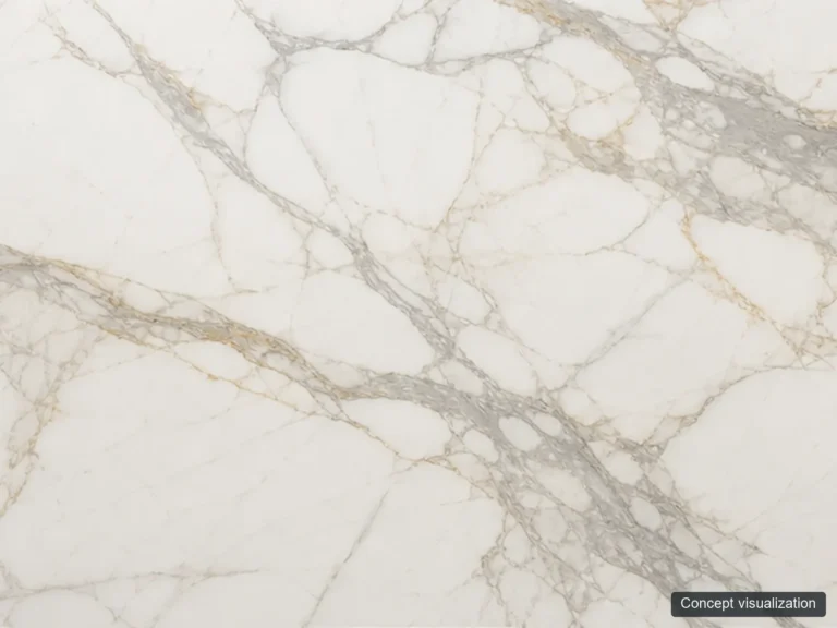 Calacatta Gold surface reference concept visualization; not current inventory or a selected lot.