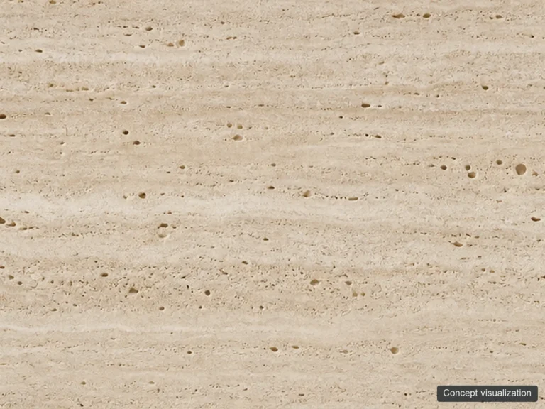 Classic Roman Travertine surface reference concept visualization; not current inventory or a selected lot.