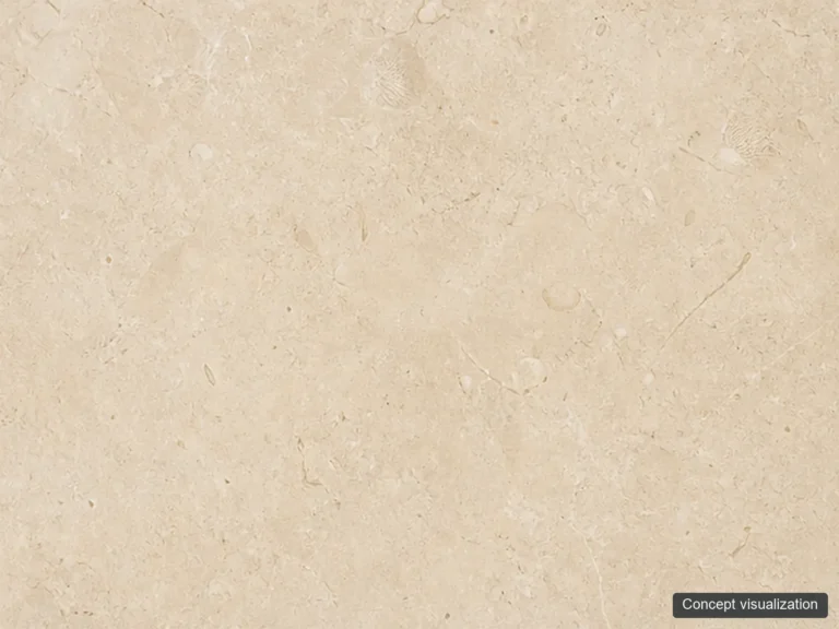 Crema Marfil surface reference concept visualization; not current inventory or a selected lot.