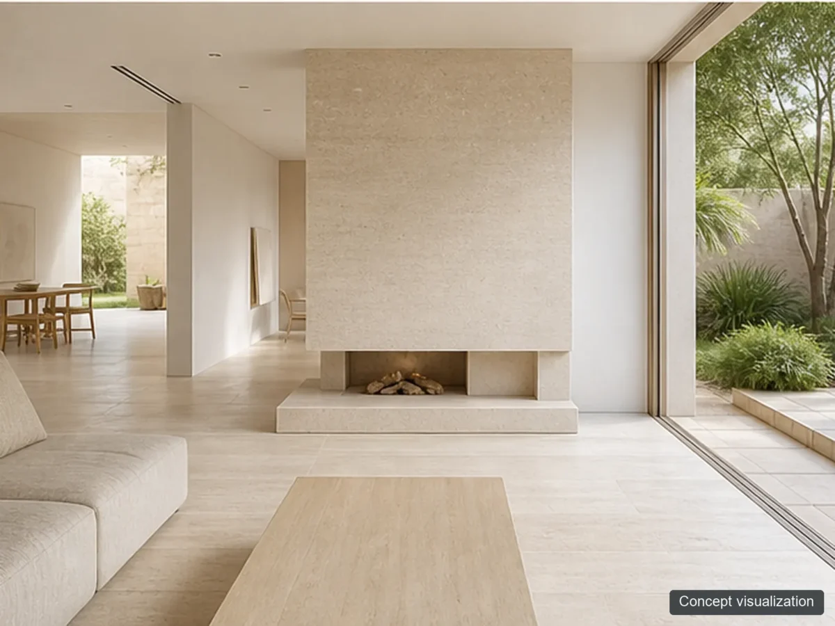 Moca Creme application reference concept visualization; not current inventory or a selected lot.