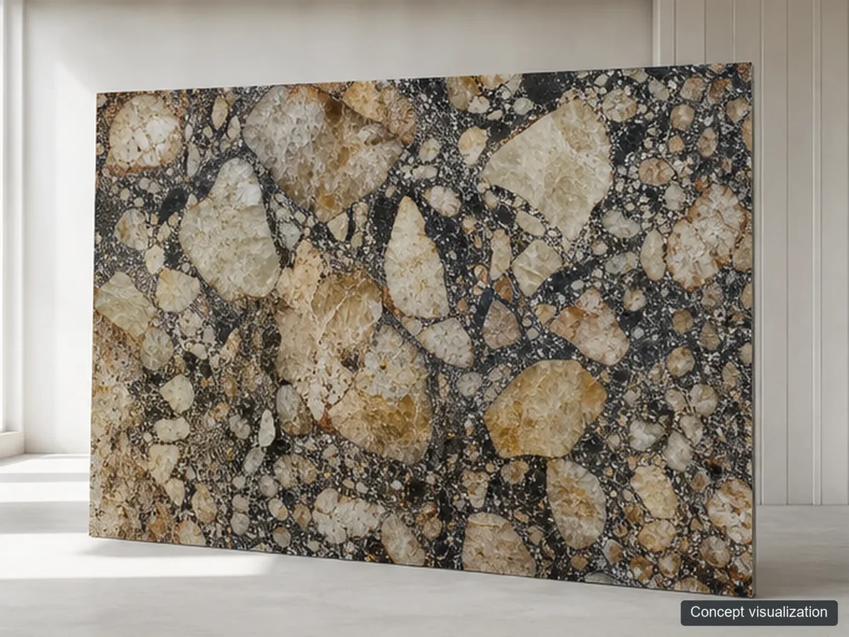 Patagonia full-slab reference concept visualization; not current inventory or a selected lot.