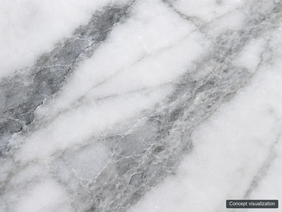 Statuario detail reference concept visualization; not current inventory or a selected lot.