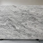 Viscount White full-slab reference concept visualization; not current inventory or a selected lot.